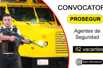 Empresa de seguridad PROSEGUR ofrece puestos de trabajo para personas como tú