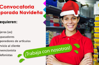 Convocatoria laboral masiva por temporada navideña